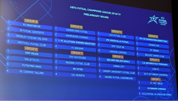 uefa futsal champions league 2018